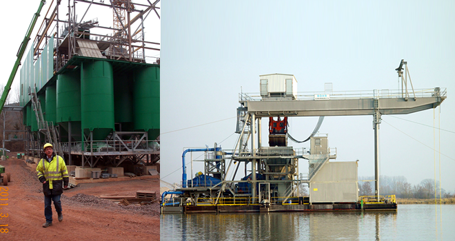 Planung Sand-/Kiesaufbereitungsanlagen