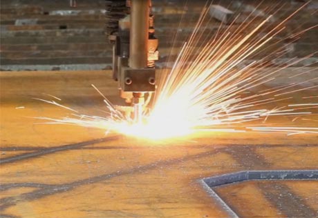 Brenngeschnittener Materialzuschnitt