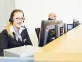Sicherheitsdienstleistung am Empfang