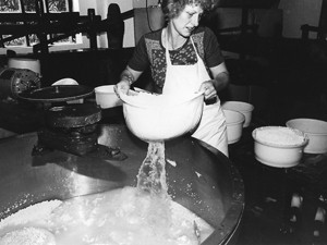 Käseherstellung in der Käseküche
