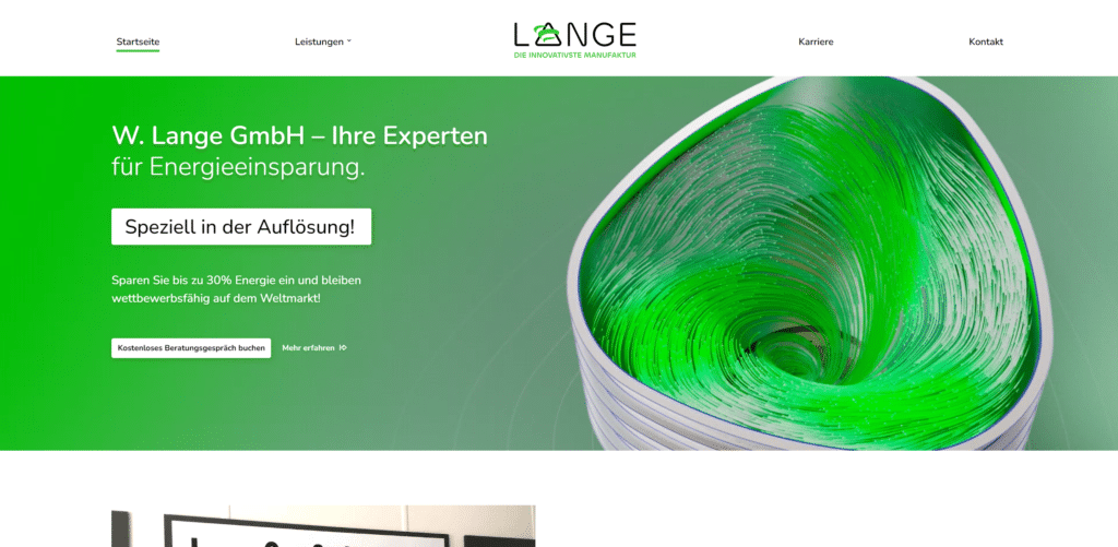 W. Lange – Fertigung