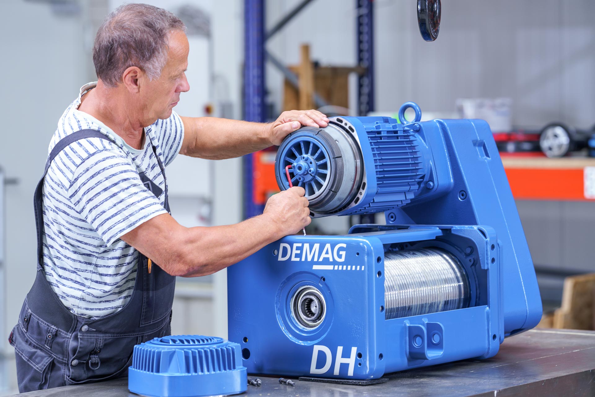 Wartung eines DEMAG-Hubwerks