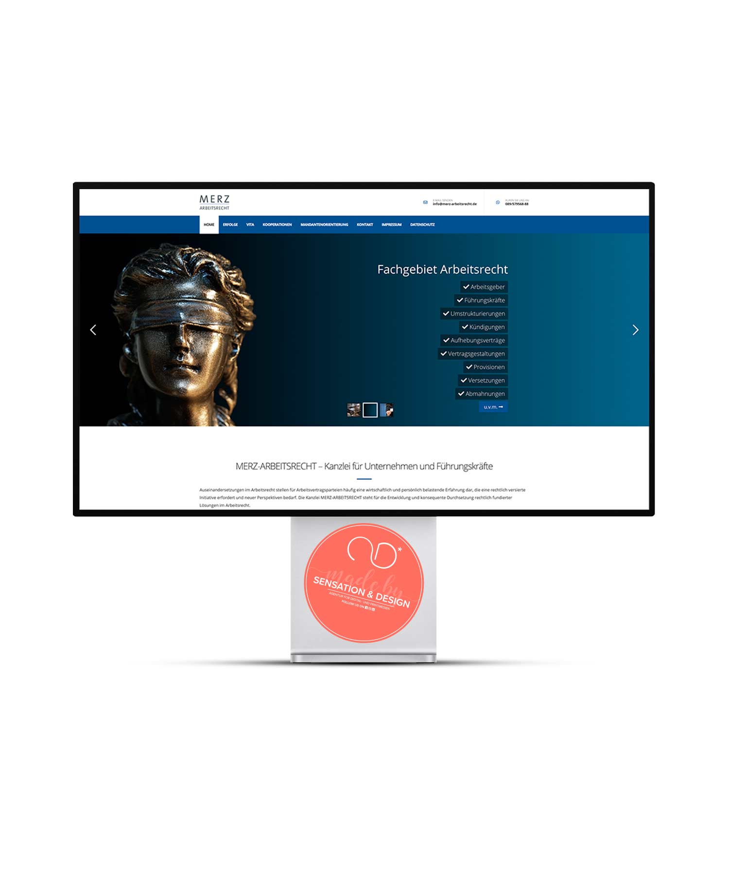 Website Kanzlei Merz