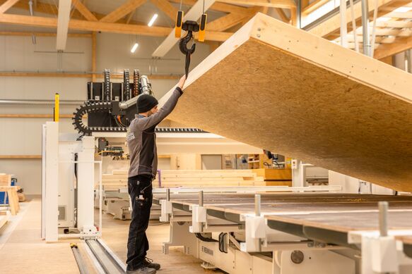 Arbeiter in der Fertigung