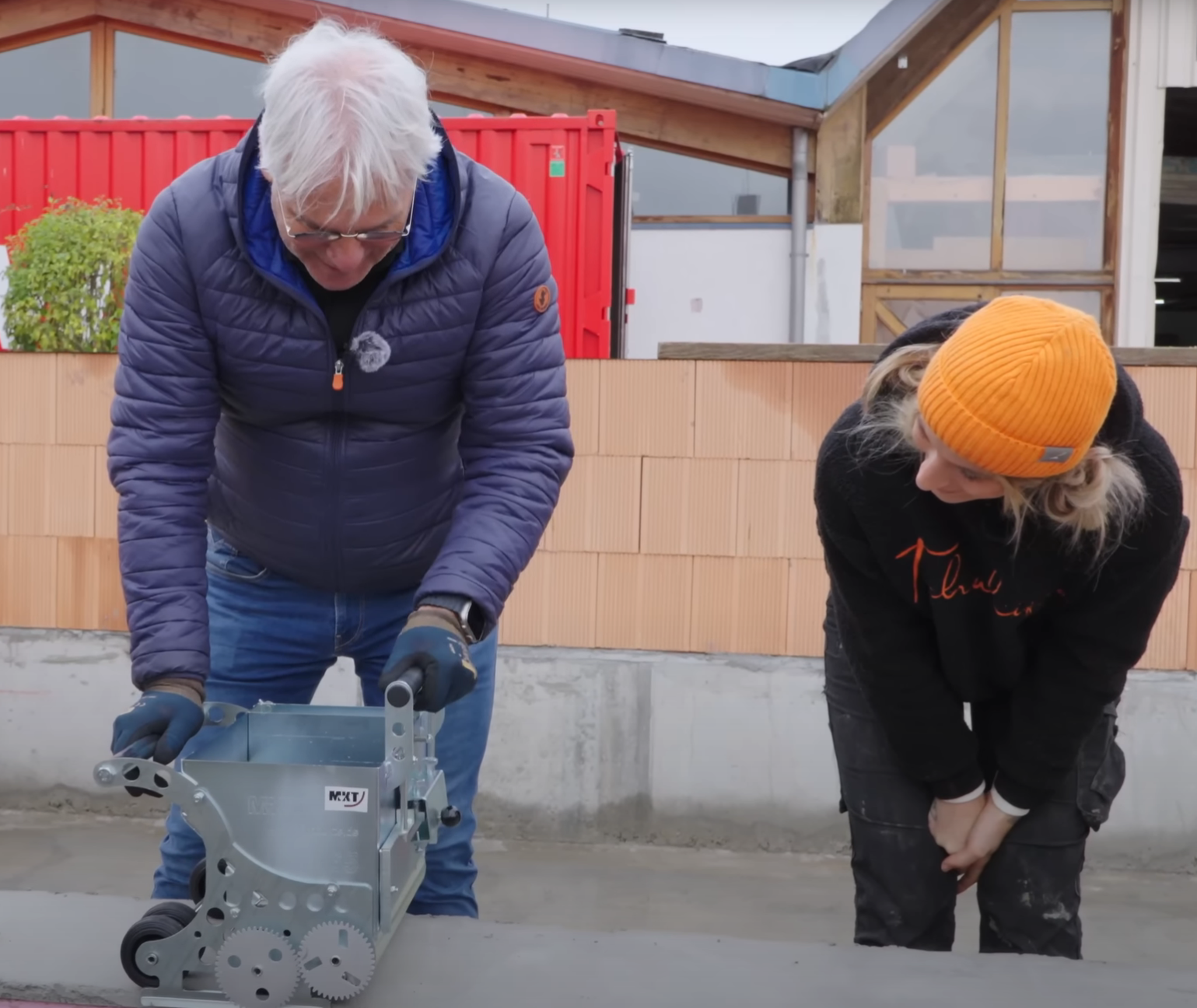 Patented mortar roller