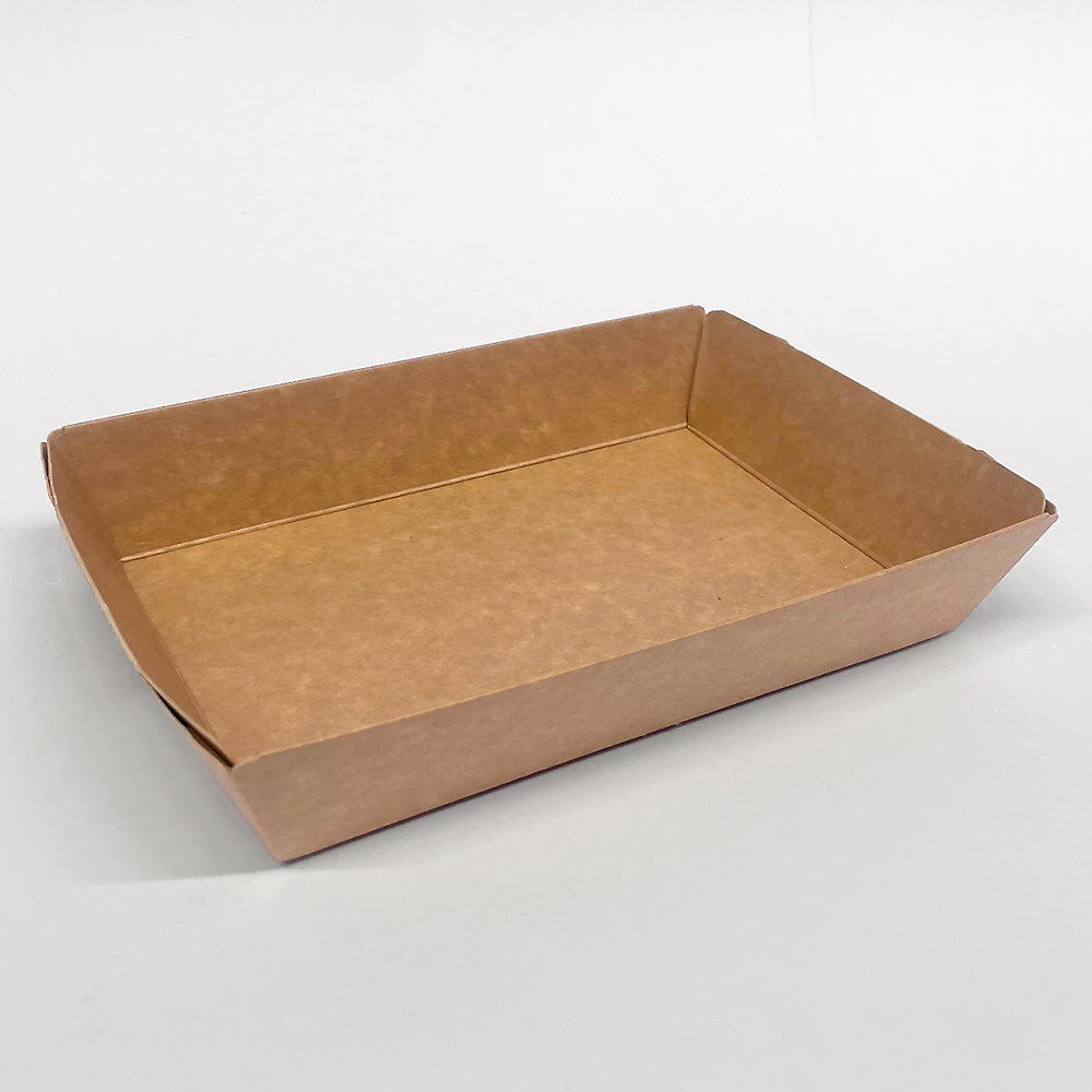 Braune Kartonschale für Früchte