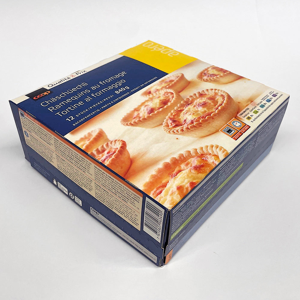 Tiefkühlverpackung aus Karton für Apérogebäck