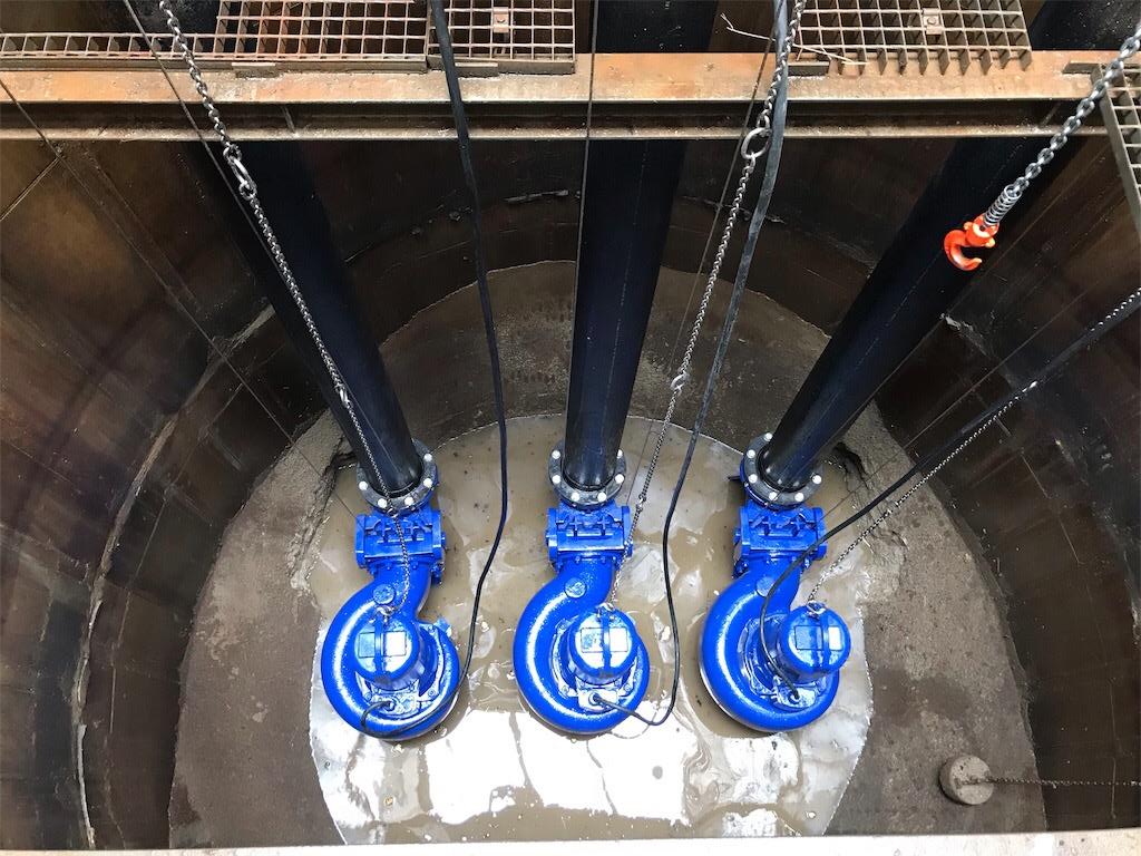 Tauchpumpen im Schacht