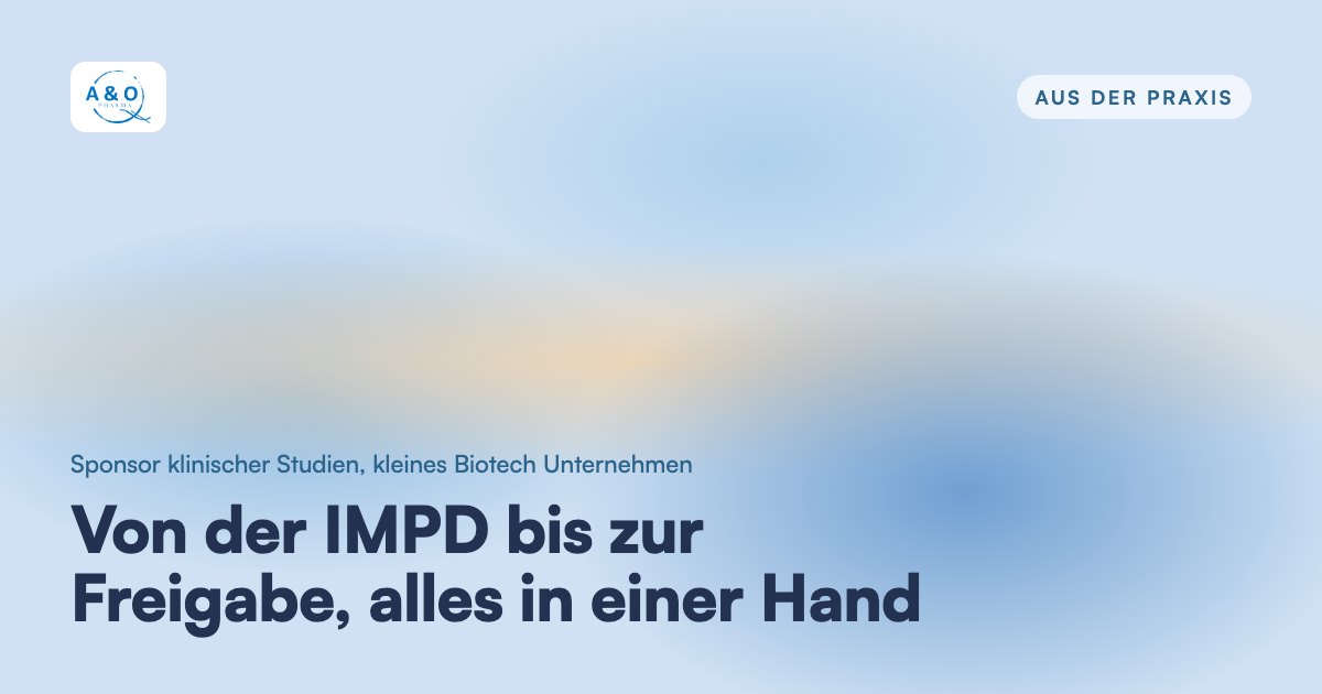 Von der IMPD bis zur Freigabe, alles in einer Hand