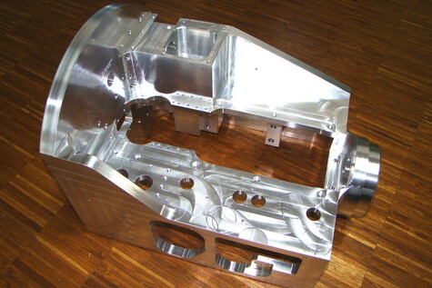 Aluminium housing – milled part prototype