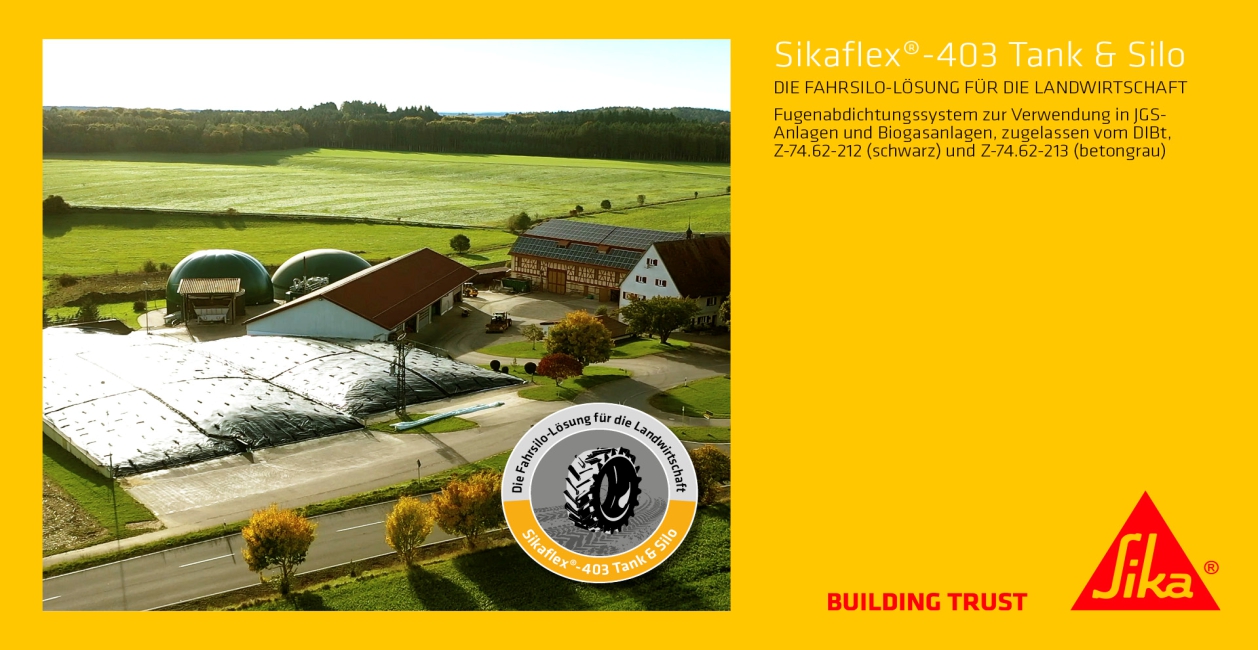Sikaflex 403 im Einsatz an Tank und Silo