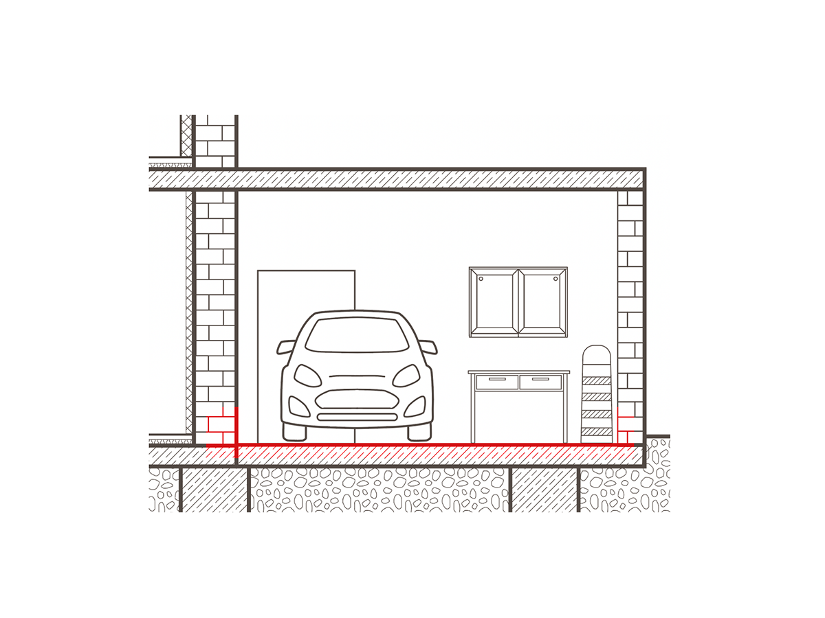 Garage/Boden