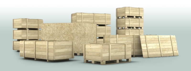 Holzkisten und Verschläge