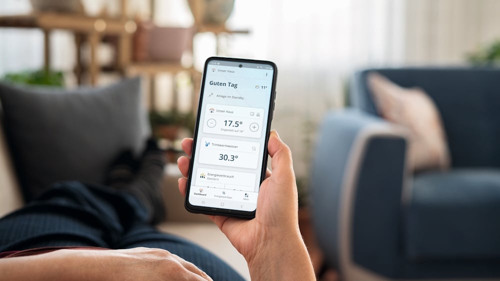 Home Komfort App auf dem Smartphone