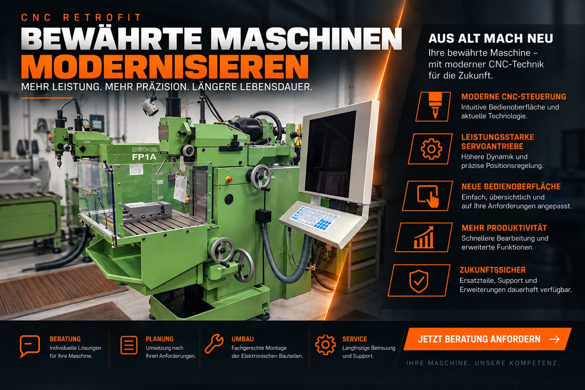 Retrofit für Fräsmaschinen