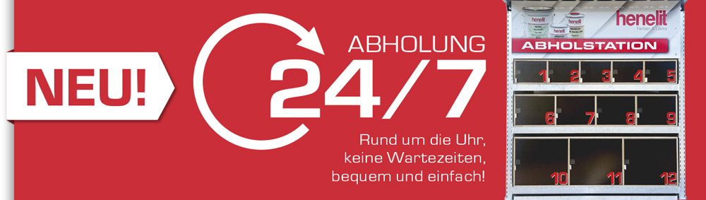 24/7 Abholstation für Farben und Lacke
