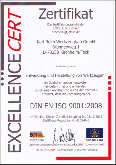ISO-9001-Zertifikat