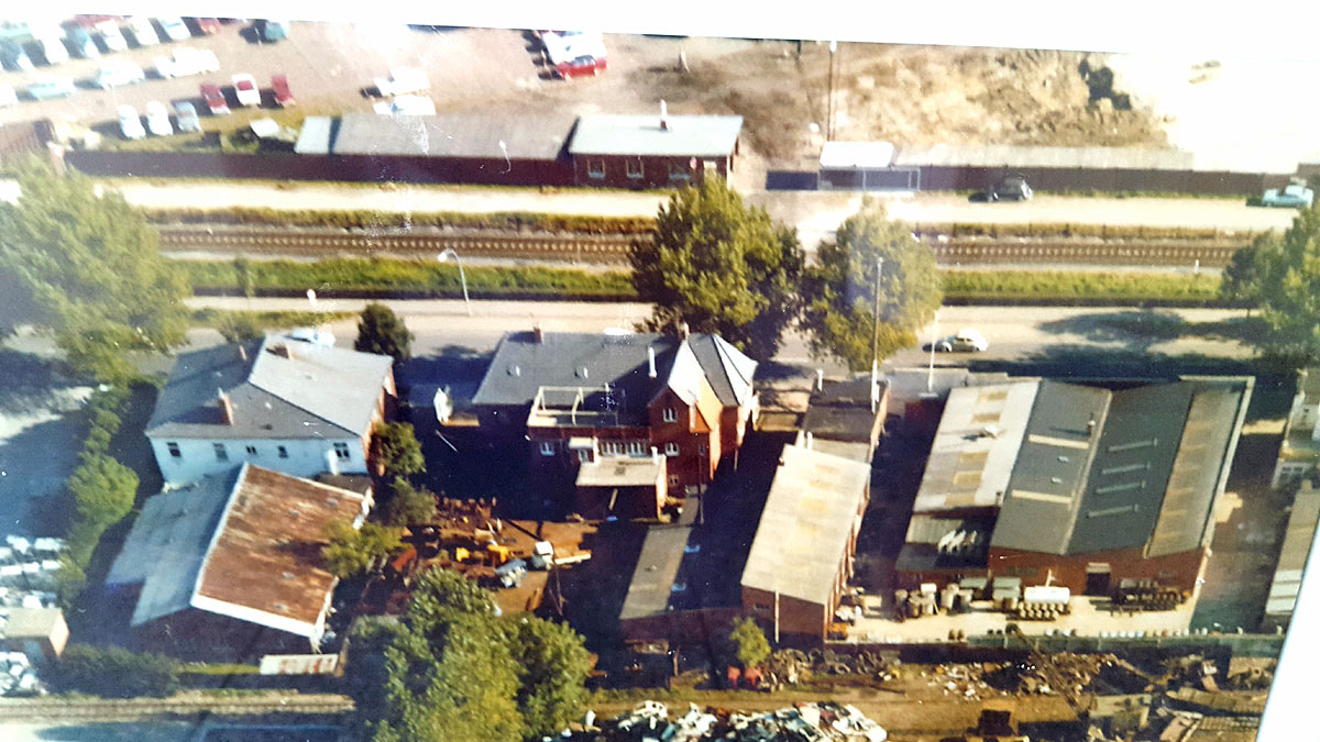 Plant premises Emden (historical aerial view)