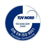 DIN EN ISO 9001:2015 certificate (TÜV Nord)