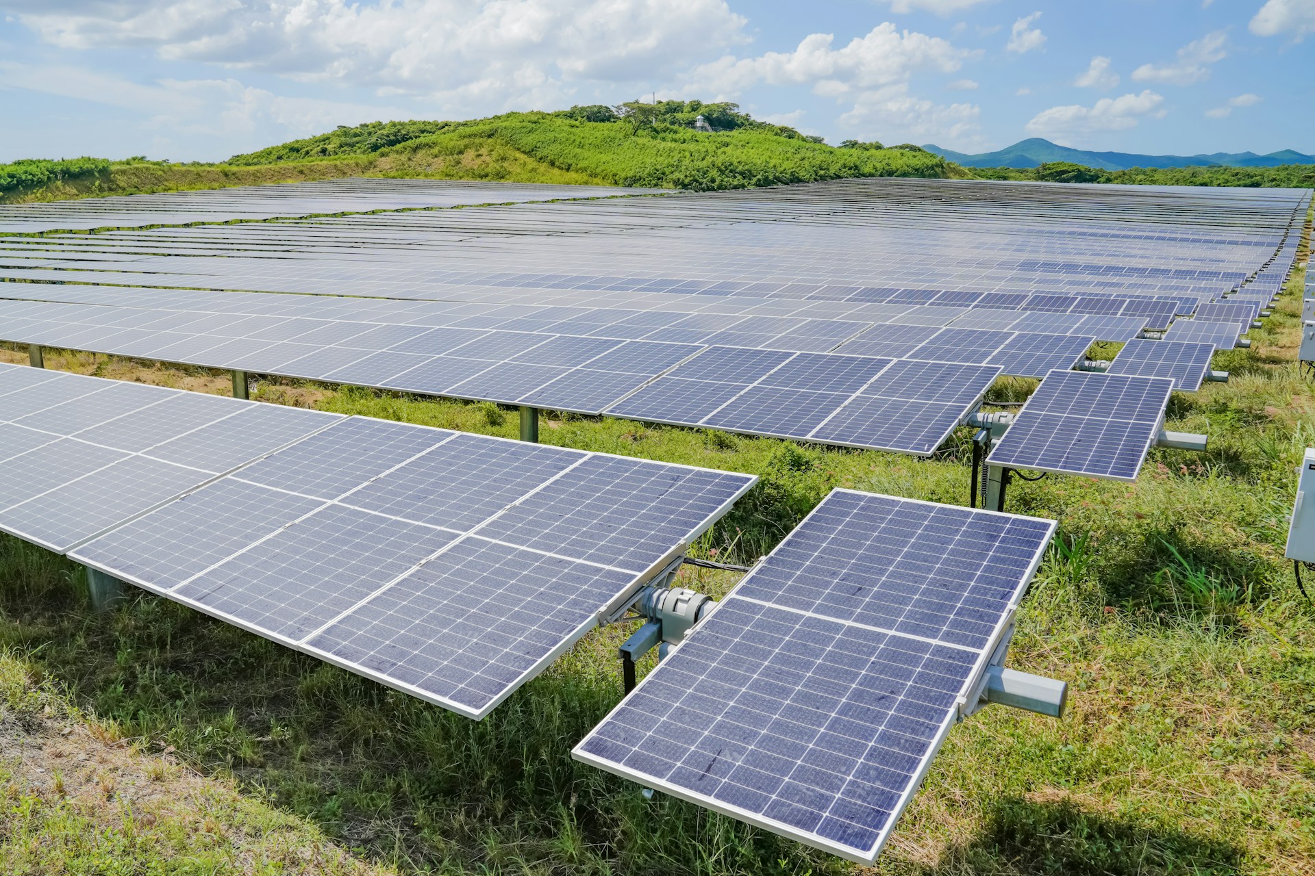 Ground-mounted photovoltaic plant
