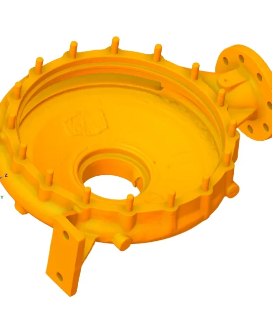 3D-Scan eines Pumpengehäuses