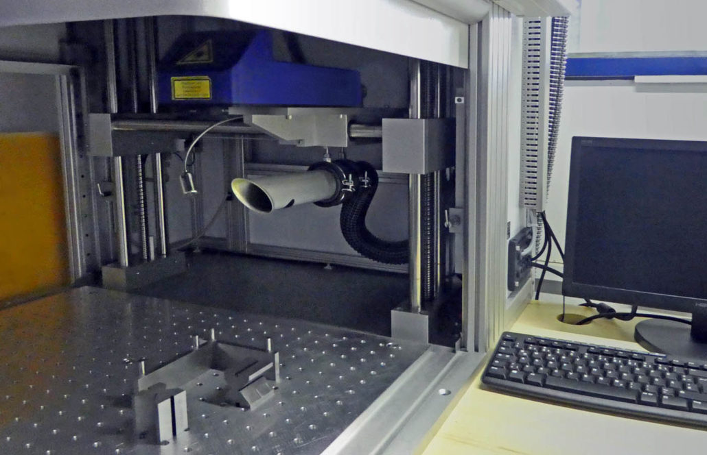 Laserbeschriftetes Bauteil