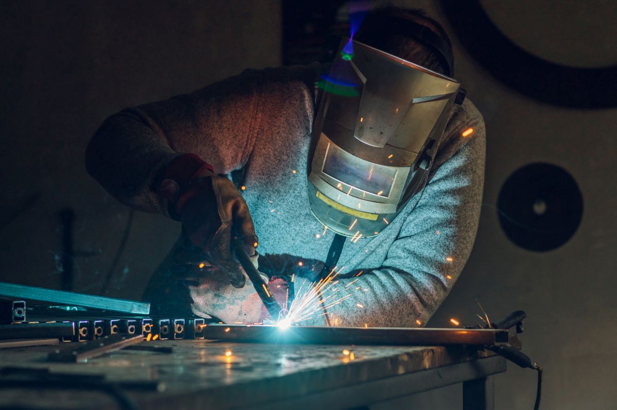 Welding work on an assembly