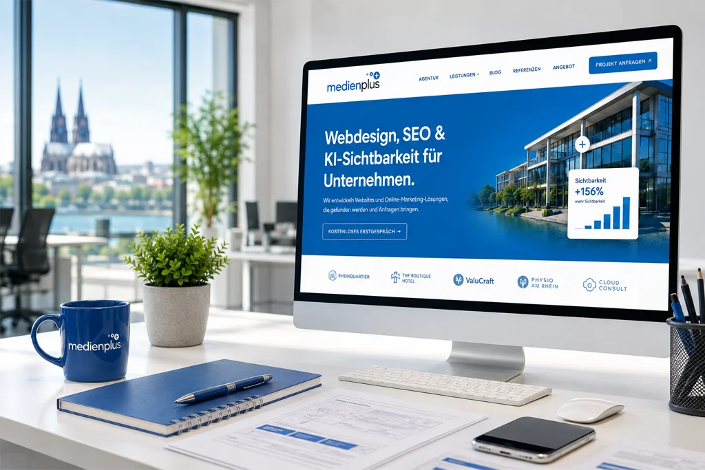 Arbeitsplatz der Webagentur medienplus