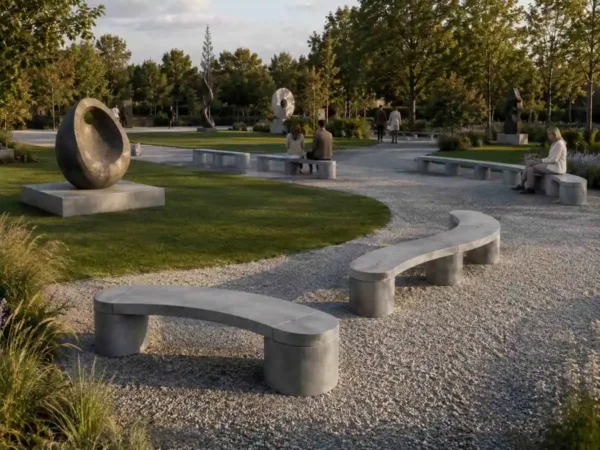 Modulare Betonmöbel Concrete Rounded