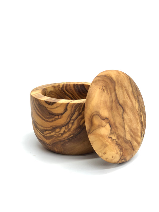 Olive wood fragrance box with lid