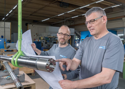 Schubwelle, Molybdän-Kohlenstoff beschichtet