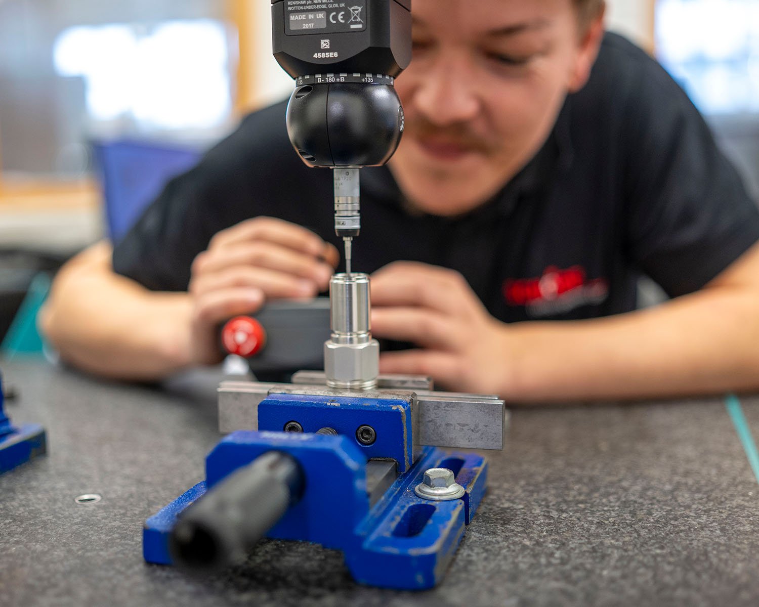 3D-Koordinatenmessung an einem Metallbauteil