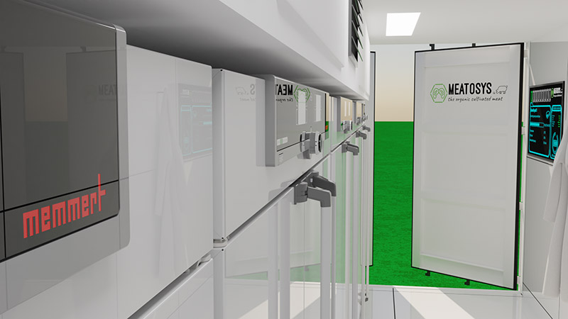 Container-Innenausbau mit Kultivierungseinheiten