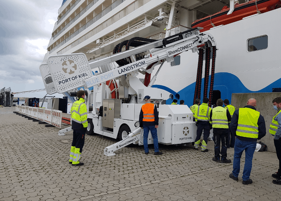 Landstromanlage im Kieler Hafen