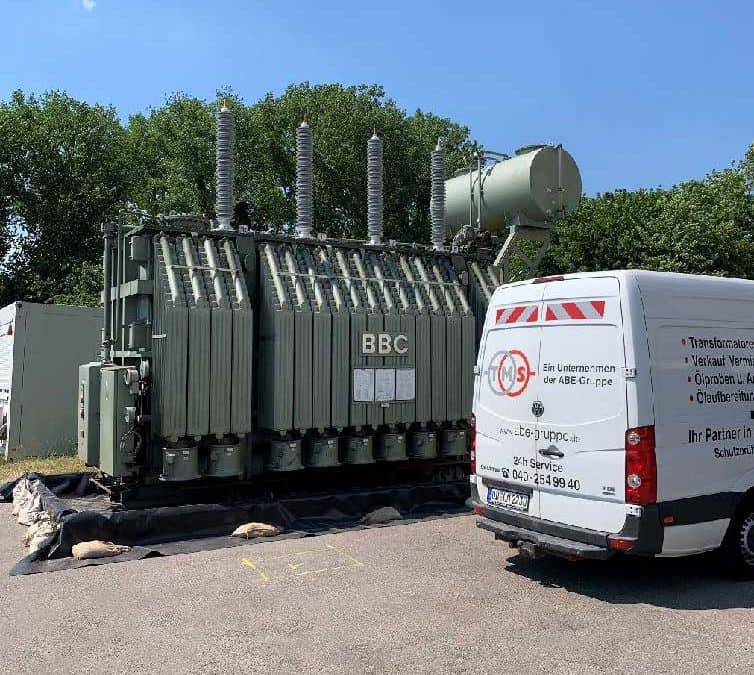 110kV-Trafo-Tausch im Heizkraftwerk Wedel