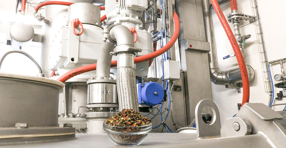 Steam sterilization of raw materials and spice blends