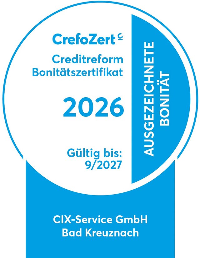 CrefoZert Bonitätszertifikat 2026