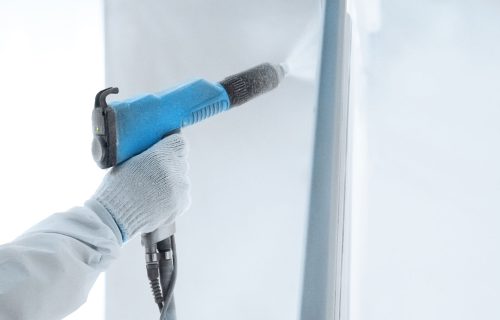 Pulverbeschichtung im Werk Dresden