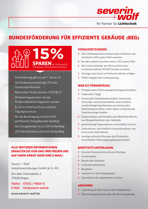 Infoflyer BEG-Förderung