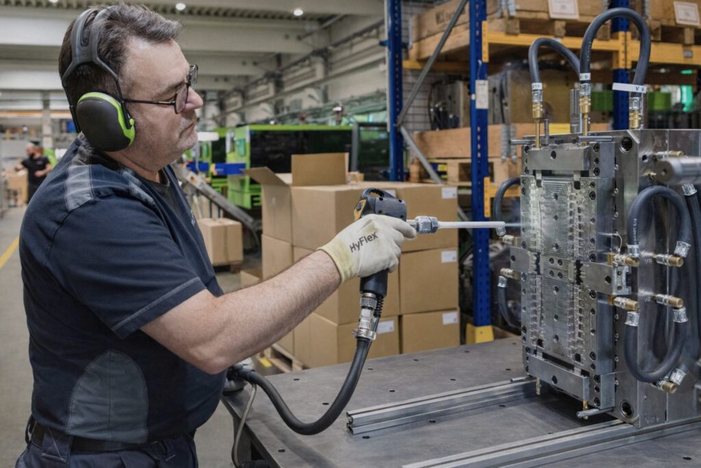 Tool machining in the toolmaking department