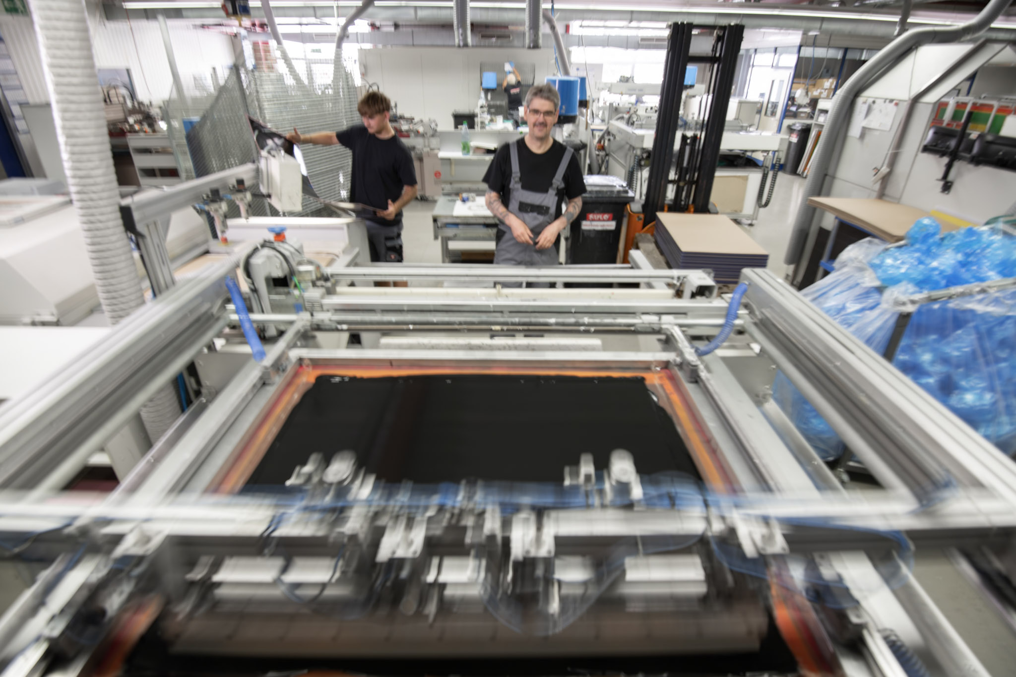 Screen printing at J. Schwarz