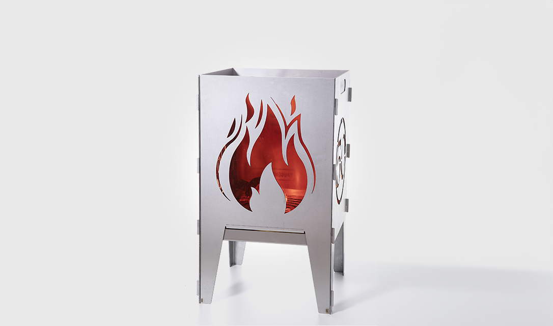 Feuerkorb aus Stahlblech