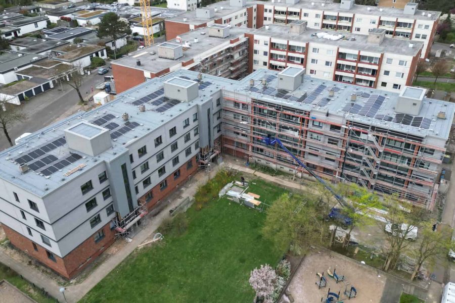 Mehrgeschossiger Wohnungsbau in Holzrahmenbauweise