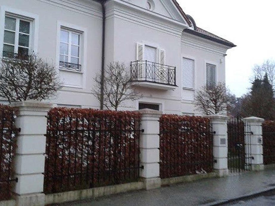 Zaunanlage aus Beton