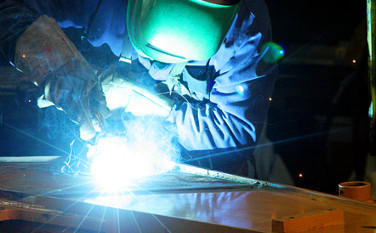 Schweißarbeiten bei Karstens Watercut & Welding
