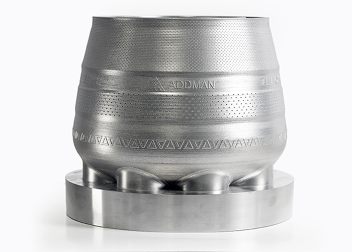 Additively manufactured nickel-base alloy component (In718)