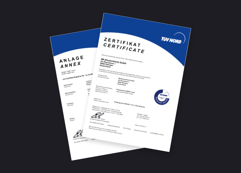 TÜV-geprüfte Produktion