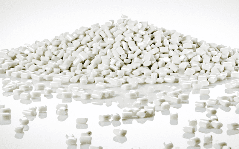 Pellets from pelletizing line