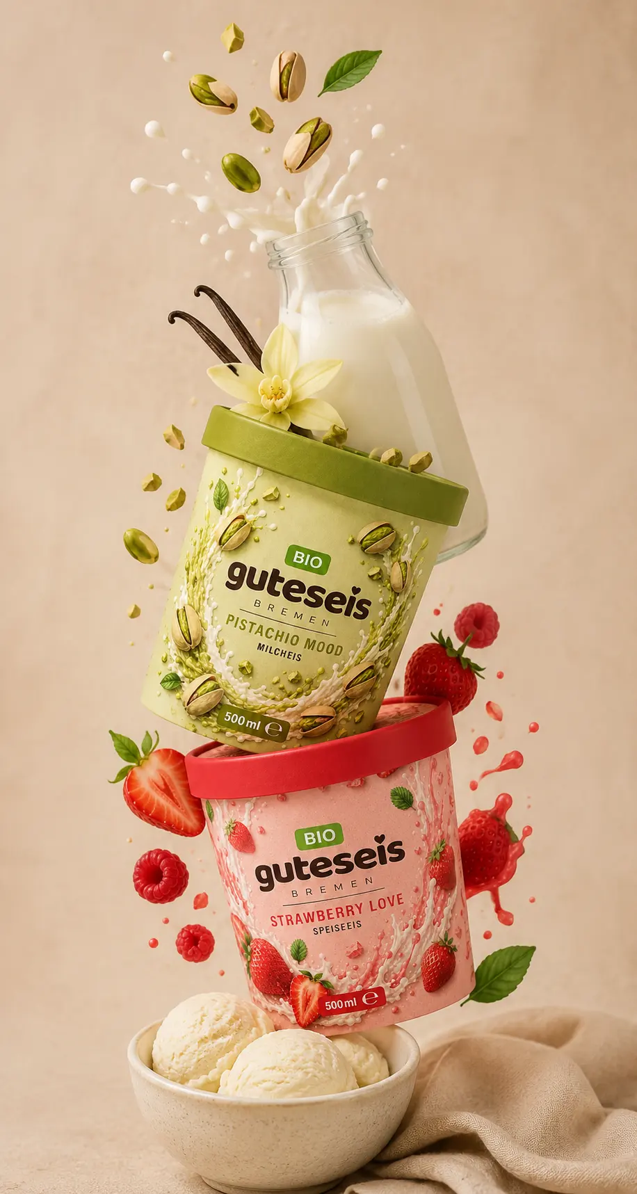 Guteseis – Fertigung