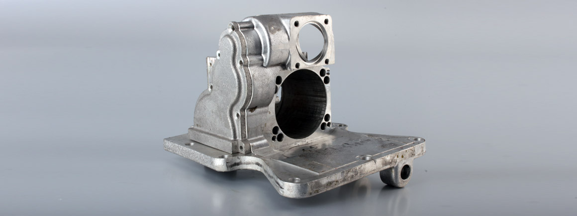 Antriebsgehäuse für Betonsäge, Aluminiumguss gefräst